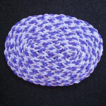 Dollhouse Miniature Oval Braided Rug Purple Lavender And Etsy