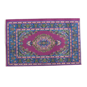 Dollhouse Miniature Purple Oriental Rug Miniature Home Decor