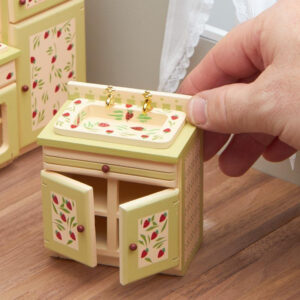 Dollhouse Miniature Strawberry Sink Kitchen Miniatures Dollhouse