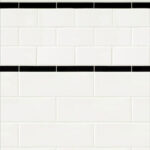 Dollhouse Miniature Subway Tile White Wallpaper Doll House Wallpaper