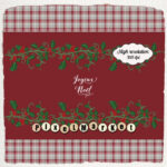 Dollhouse PRINTABLE FABRIC 1 12th Miniature Christmas Etsy