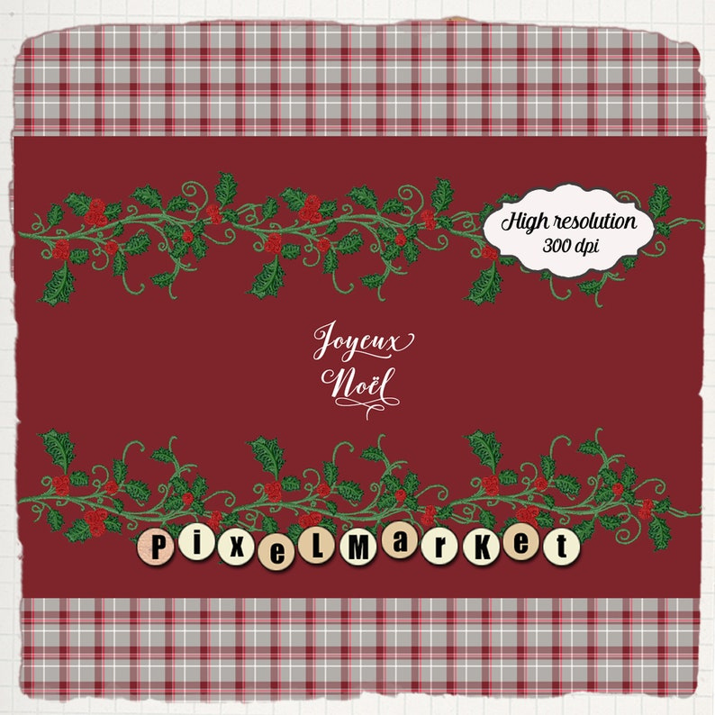 Dollhouse PRINTABLE FABRIC 1 12th Miniature Christmas Etsy