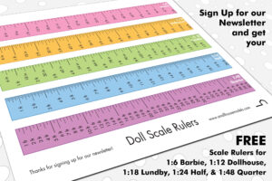 Dollhouse Scale Ruler FREE Printable Smallhouse Models Doll House
