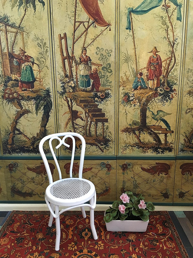 Dollhouse Wallpaper 1 12 Scale Miniature Chinoiserie Chateau Etsy New 