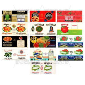 Dolls House Miniature Labels Set Of 12 Dolls House Miniature Mixed