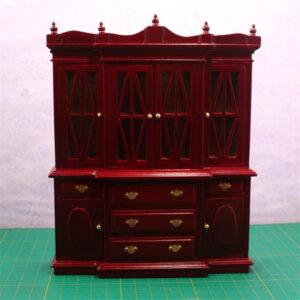Doub K 1 12 Miniature Dollhouse Furniture Toy Wooden Elegant Wardrobe