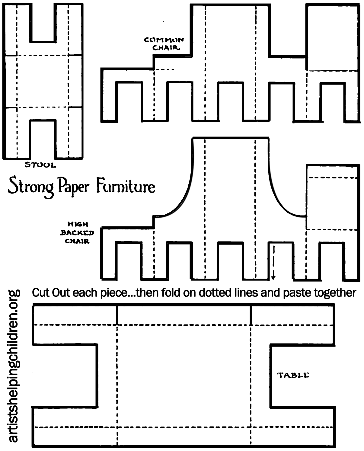 Download Free Paper Dolls House Furniture Template Software 