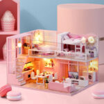 Dream Angel DIY Doll House Furniture Miniature Dollhouse Cute Families