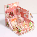 Dream Childhood DreamHouse Mini Doll House Diy Dollhouse Pink Dollhouse