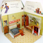 Dutch Pop Up Dollhouse Book From The 1950s Bedroom Pop Up Book