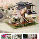 Fabulous Monet Garden Two Stories Miniature Dollhouse DIY Kit Etsy