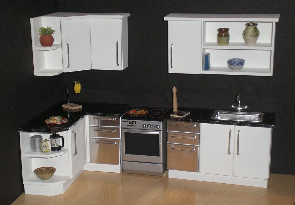 Dollhouse Kitchen Furniture And Cabinets