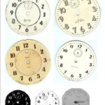 Four Corners Design Time To Celebrate Printable Clock Clock