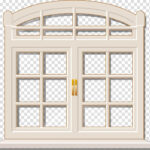 Free Download Window Door Dollhouse Cottage Transparent Background PNG