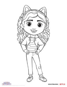 Free Gabby s Dollhouse Coloring Pages