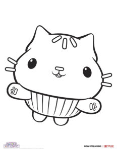 Free Gabby s Dollhouse Coloring Pages In 2021 Doll House Cat Party