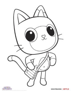 Free Gabby s Dollhouse Coloring Pages In 2021 Doll House Coloring