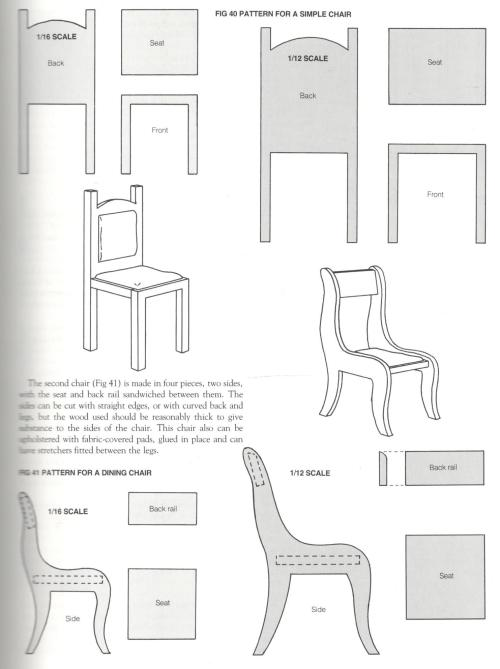 Free Patterns For 1 12 Scale Doll House Furniture Google Search 