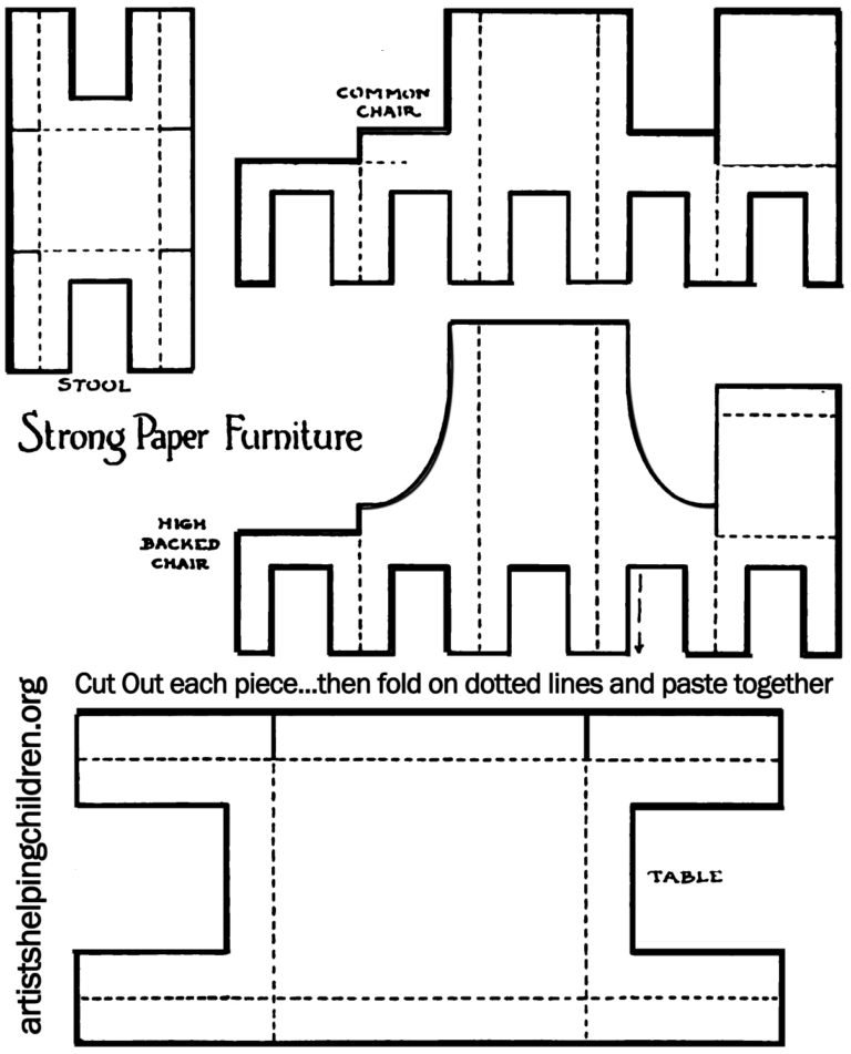 Free Printable Dollhouse Furniture Patterns Free Printable Printable