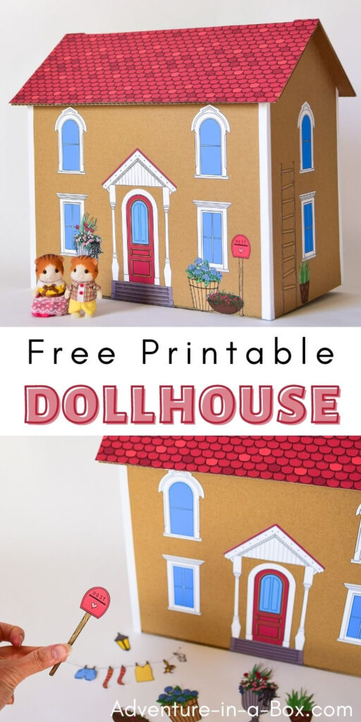 Free Printable Dollhouse Template Printable Dollhouse Furniture