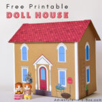 Free Printable Dollhouse Template Diy Fairy Door Paper Doll Template