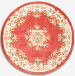 French Victorian Pink Ivory Round Dollhouse By GinnysDollhouse