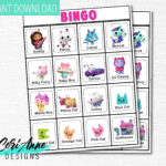 Gabby S Dollhouse Bingo Game Printable Party Activity Etsy