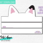 Gabby S Dollhouse Cat Ear Headband DIY Printable Party Etsy