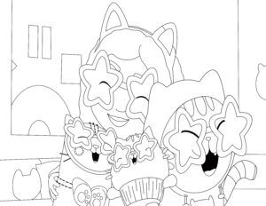 Gabbys Dollhouse Coloring Page Download Etsy Israel