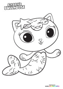 Gaby s Dollhouse Coloring Pages Free And Easy Printable Coloring Sheets