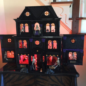Getting My Halloween On With This Doll House I Painted Like A Haunted
