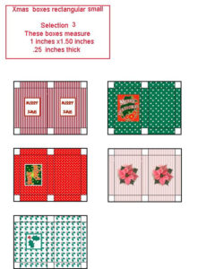 Giftboxxmasflat03 Miniature Gift Christmas Gift Box Miniatures