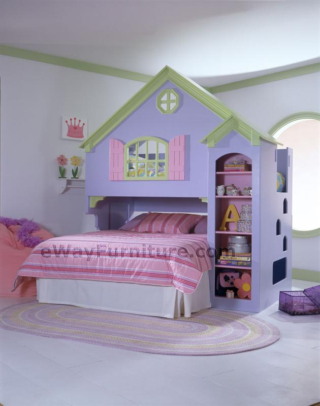 Girls Dollhouse Bunk Bed