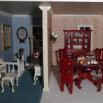 Half Inch Scale Dollhouse Miniature Music Room And Dining Room