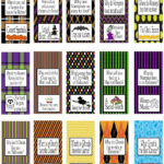 Halloween Joke Miniature Chocolate Wrapper Printables Halloween Candy