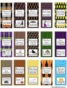 Halloween Joke Miniature Chocolate Wrapper Printables Halloween Candy