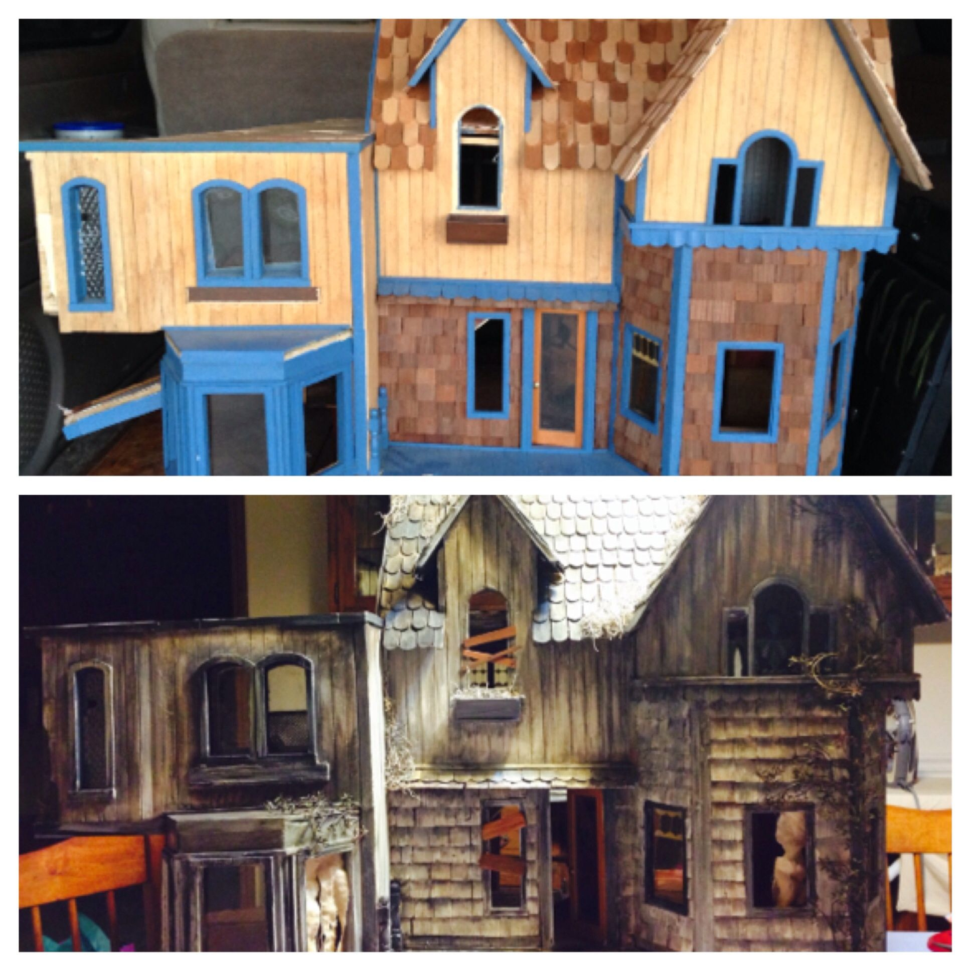Haunted Dollhouse Makeover Haunted Dollhouse House Styles Doll House