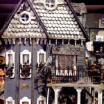 Haunted Three Story Finished Dollhouse Halloween Decoration Made To