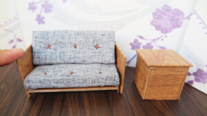 How To Make Dollhouse Sofa DIY Miniature Furniture Easy Crafts