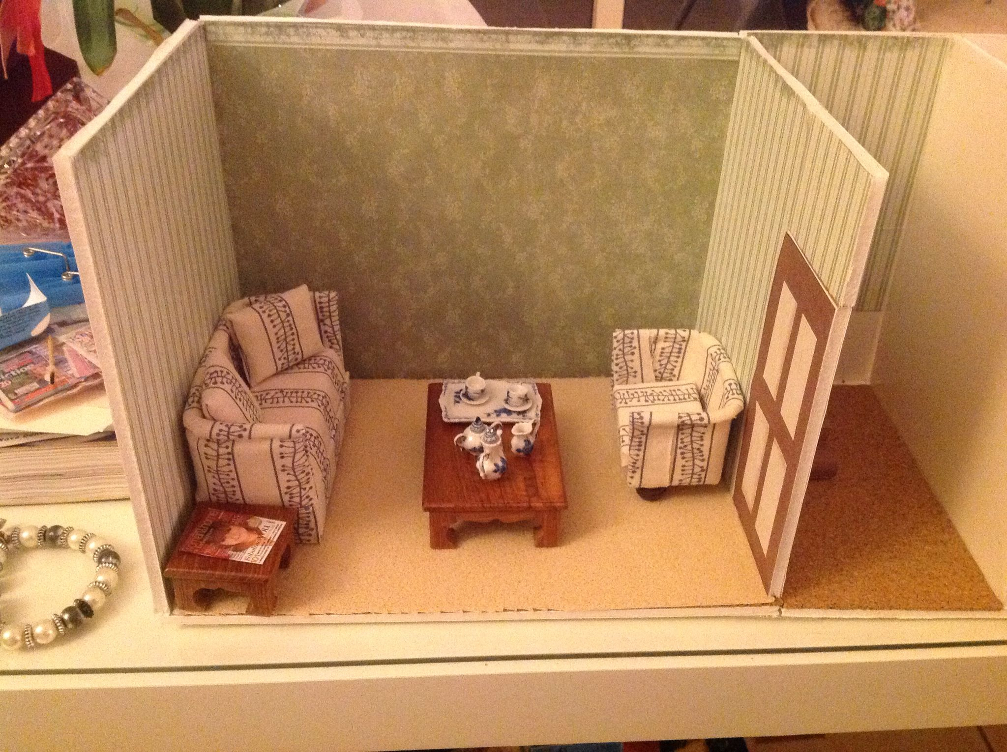I m Now Using Foam Board To Make My Room Boxes Dollhouse Furniture 