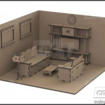 Laser Cut Miniature Dollhouse Furniture DXF File Mobycnc