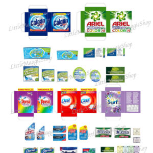 Laundry Room Cleaning Supplies Packaging For Dollhouse And Etsy