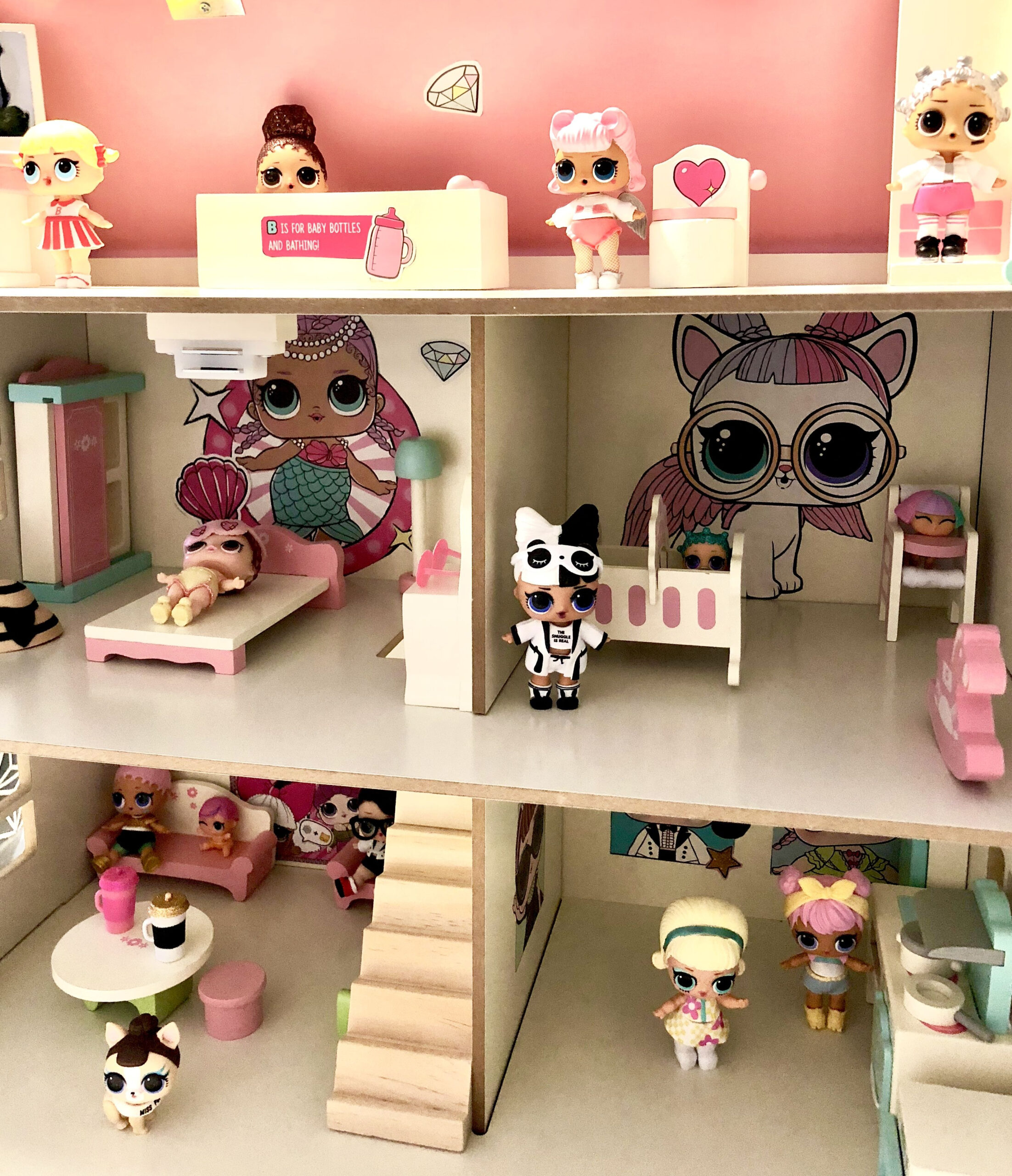 Lol Surprise Doll House Lol Doll House Diy Lol Doll House Lol Dolls