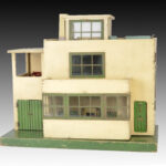 Lot 299 A Tri Ang Ultra Modern Dolls House DH 50 1939 Painted Cream
