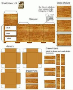 M veis Em Miniatura M veis De Papel o Casa De Bonecas