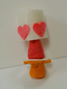 Magic Nuudles Lamp On End Table Made With Magic Nuudles And