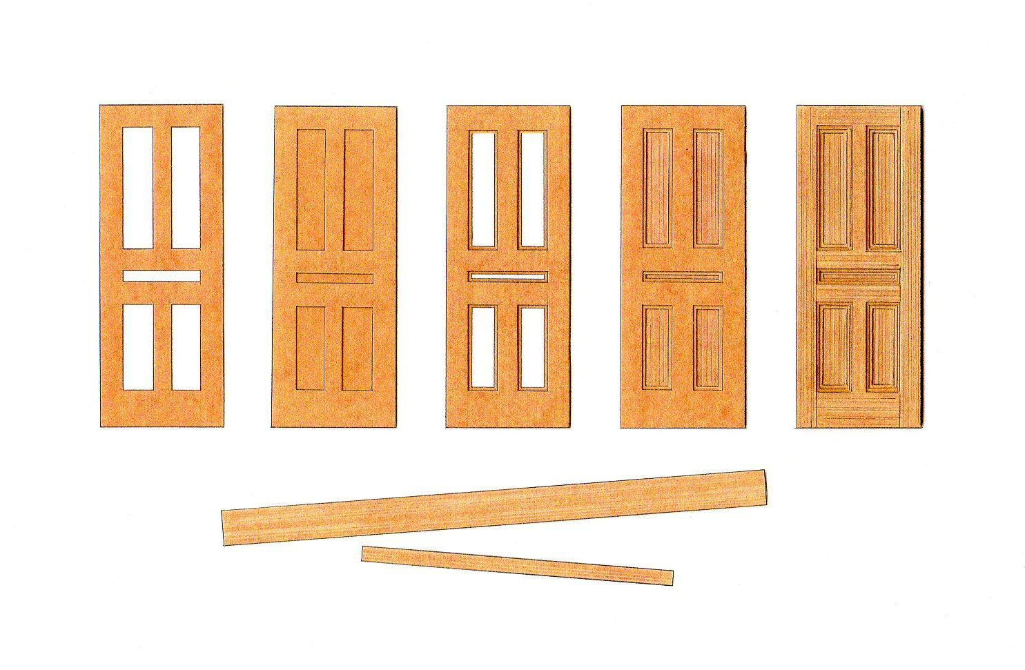 Making A Panelled Door In Stencil Card Dolls House Interiors Model 