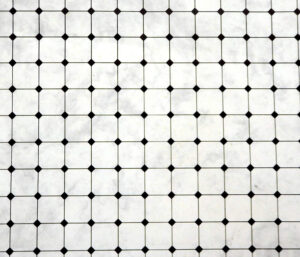 Melody Jane Dollhouse Doll House Black On Grey Marble Tile Effect Paper