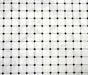 Melody Jane Dolls House Black On Grey Tile Effect Paper Miniature 1 12