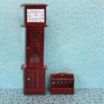 Mgaxyff 1 12 Doll House Miniature Vintage Grandfather Clock Dollhouse